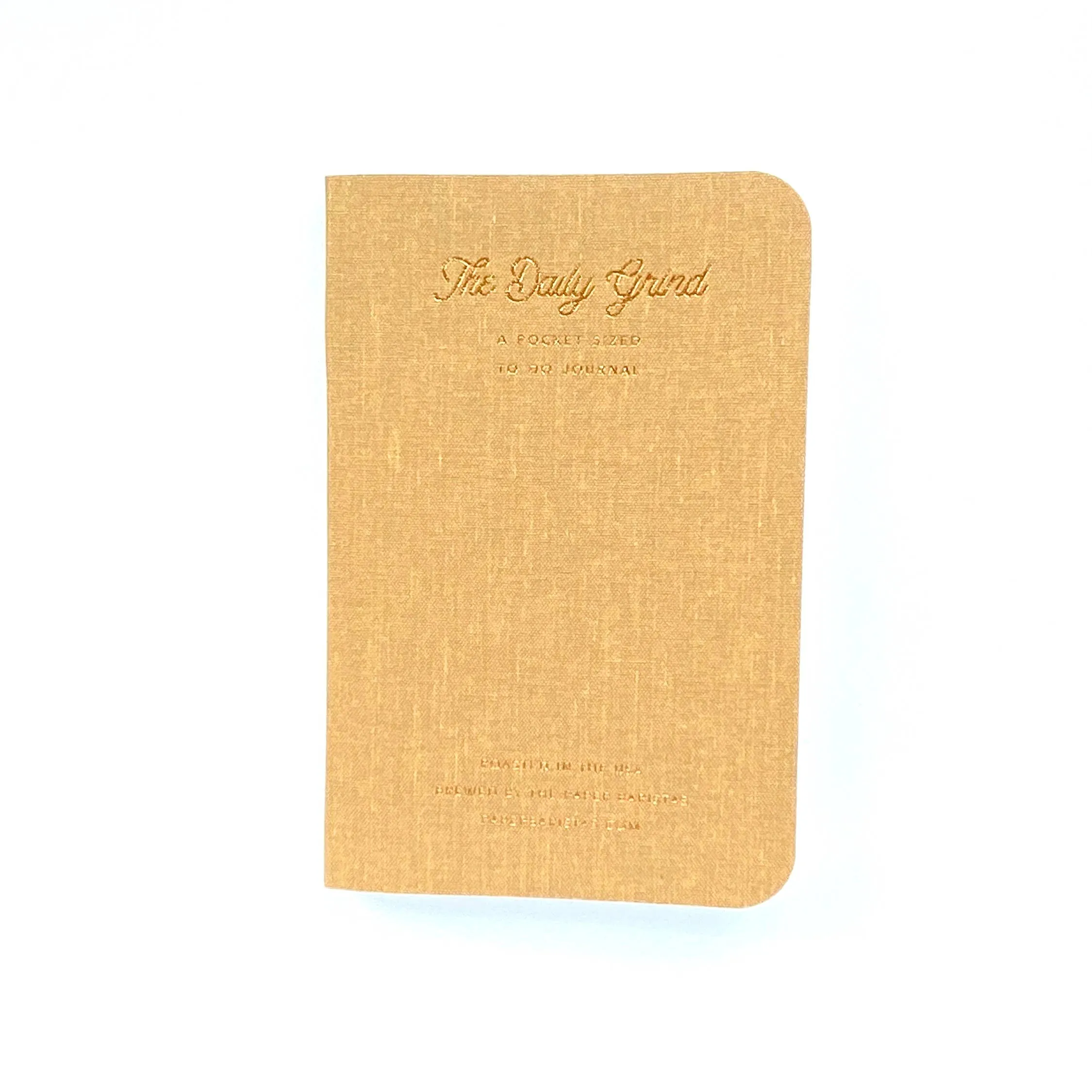 Pocket-Sized To Do Journal in Mustard