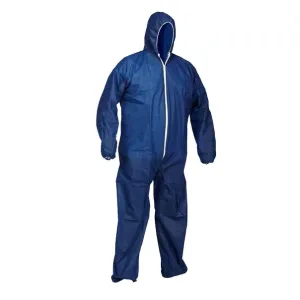 Polypropylene Disposable Coverall with Hood, Case of 20