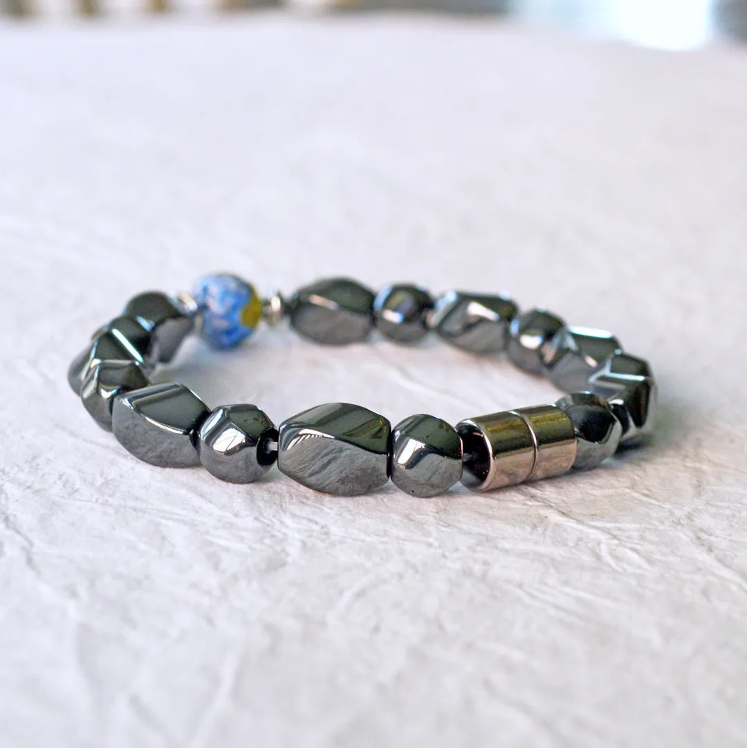 Powerful Magnetic Bracelet for Women w/ Fire Agate Gemstone
