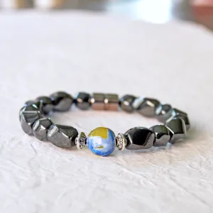 Powerful Magnetic Bracelet for Women w/ Fire Agate Gemstone