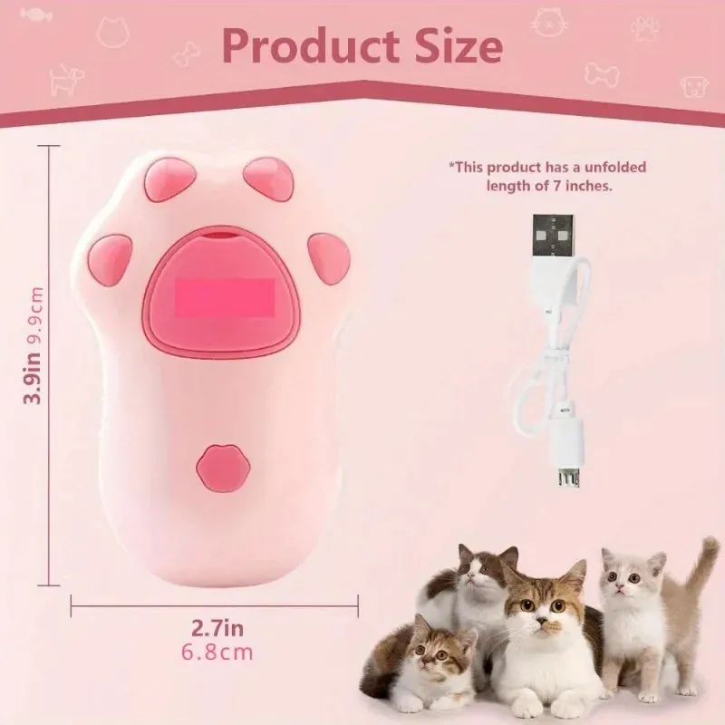 Premium 3-in-1 Steam Cat Brush - Gentle Self-Cleaning Massage Tool To Remove Tangles and Loose Hair, Ergonomic Design, Pink