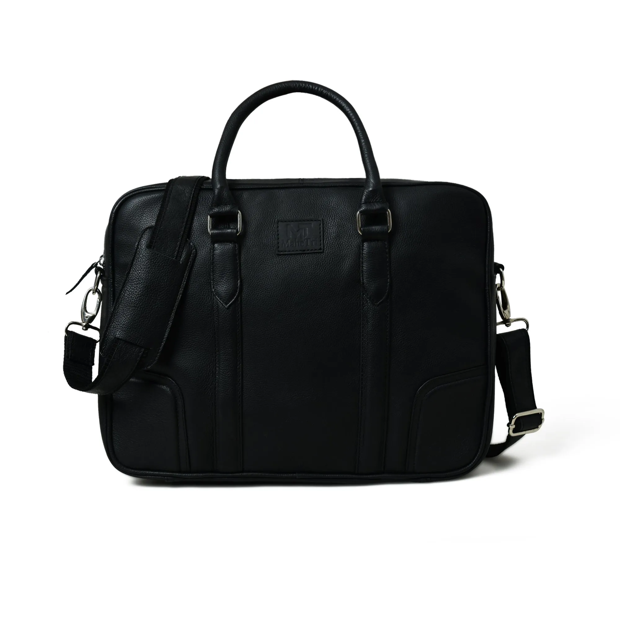 Privacy-focused Texas Black Expert assistance Leather Briefcase