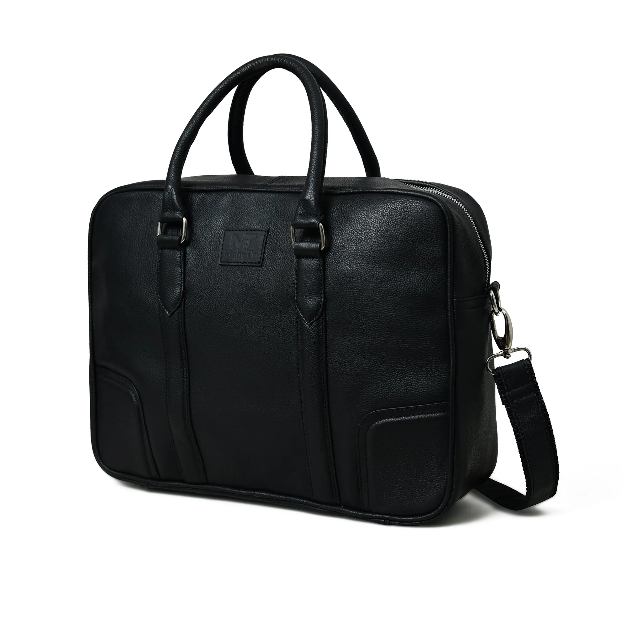 Privacy-focused Texas Black Expert assistance Leather Briefcase
