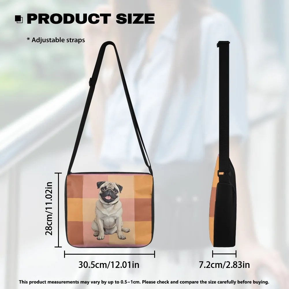Pug Design Large Capacity Underarm Bag
