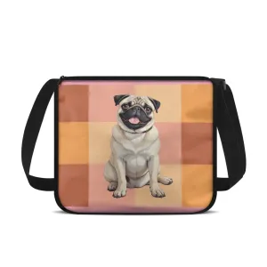 Pug Design Large Capacity Underarm Bag