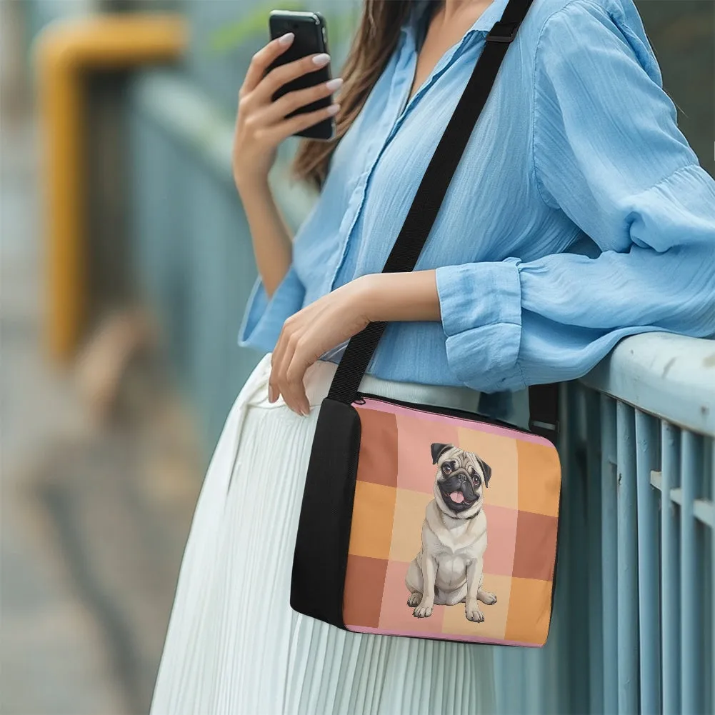 Pug Design Large Capacity Underarm Bag