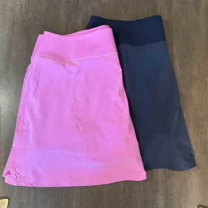 Puma Power Shape Enjoy Golf Skorts Bundle, Pink and Navy Blue - XL - NWT