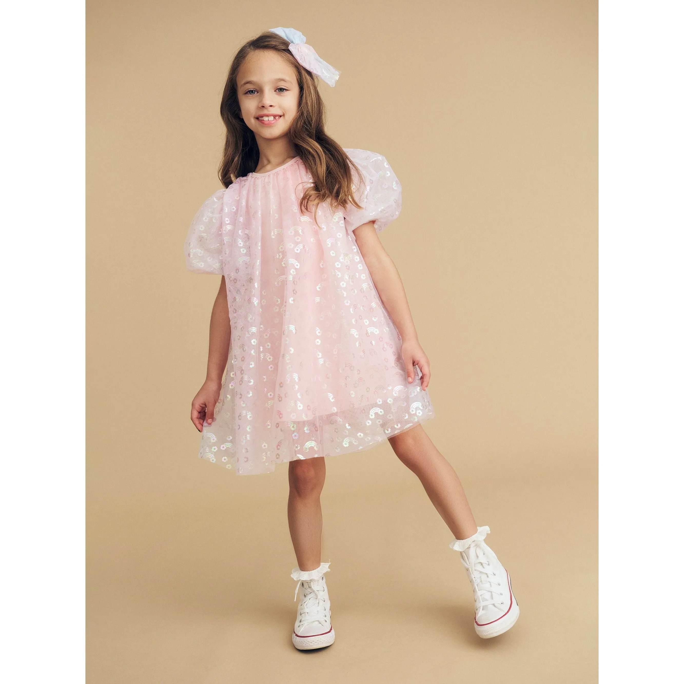 Rainbow Tulle Party Dress