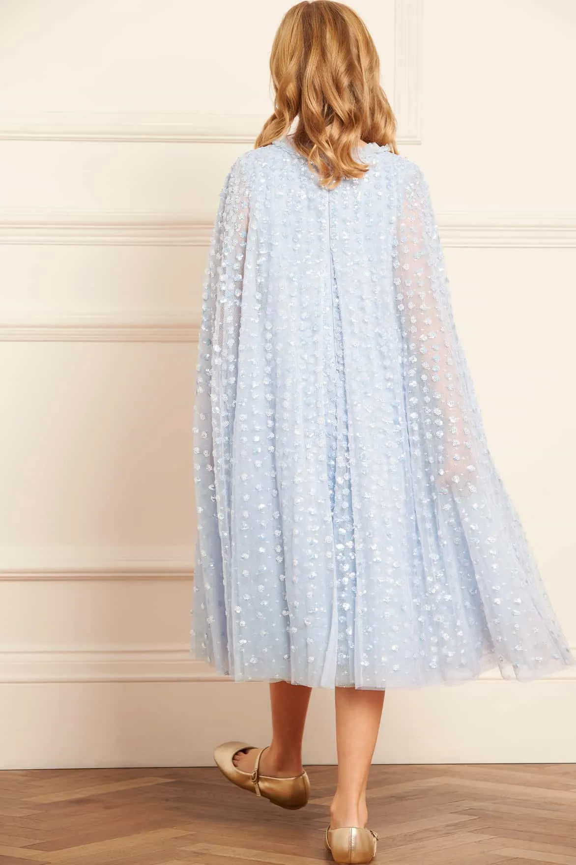 Raindrop Cape Kids Dress