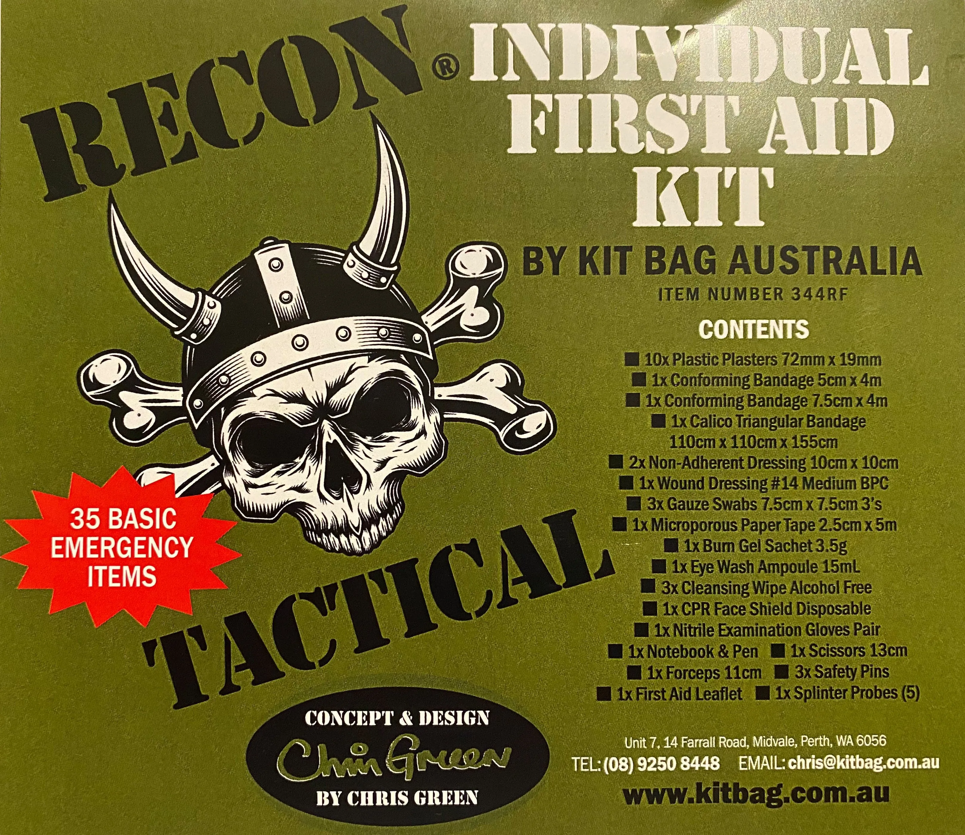 Recon IFAK (Individual First Aid Kit ) 35 Piece TGA approved
