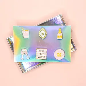 Rendez Veuve Cheers Charms, Set of 6