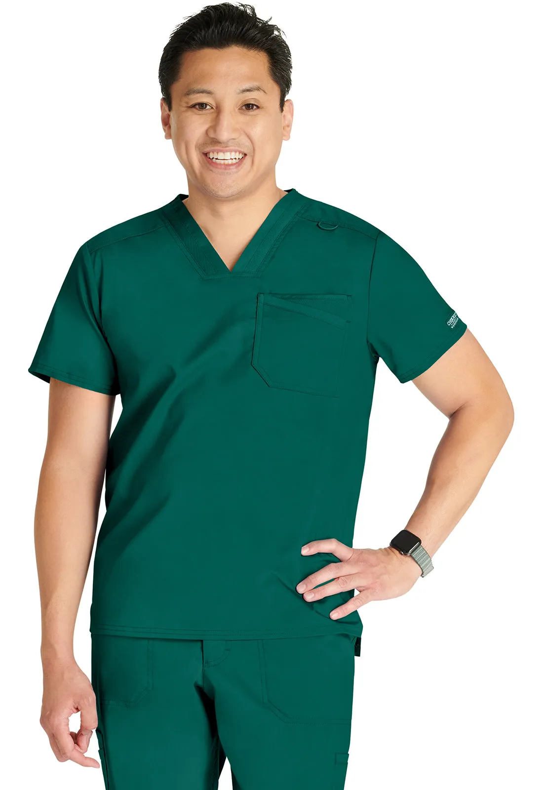 Revolution WW751 Men's V-Neck Top Hunter Green