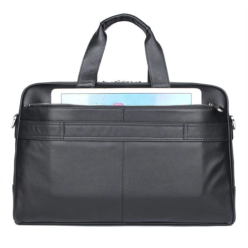 Rex Leather Business Briefcase 17" Laptop Bag