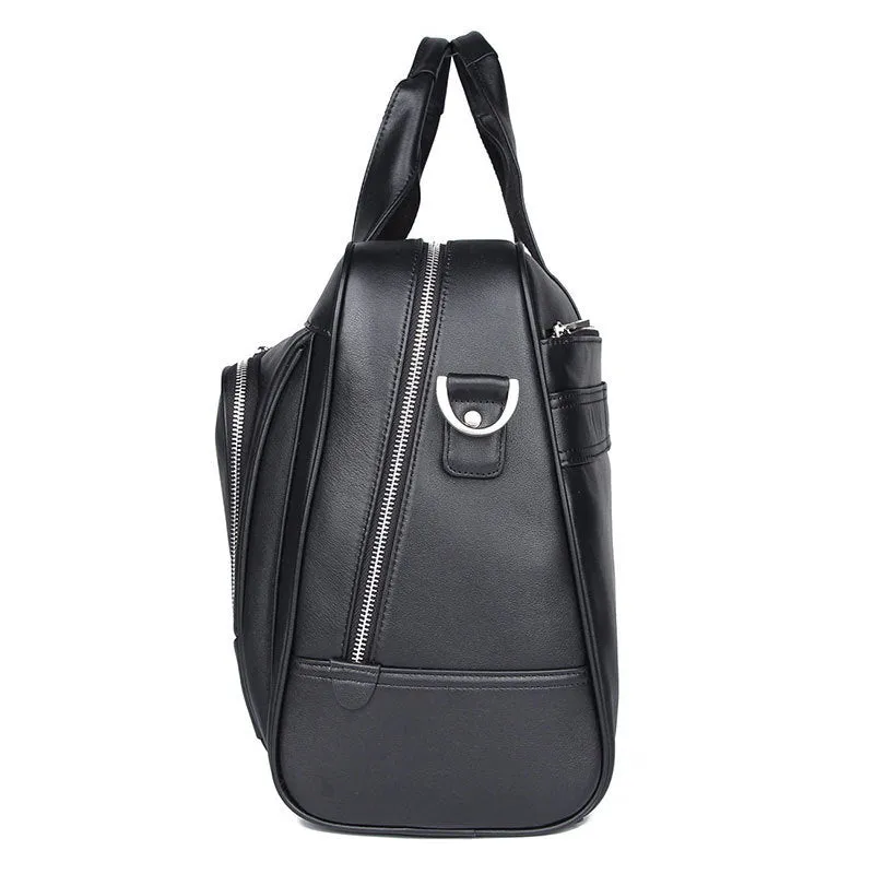 Rex Leather Business Briefcase 17" Laptop Bag