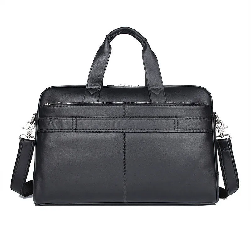 Rex Leather Business Briefcase 17" Laptop Bag
