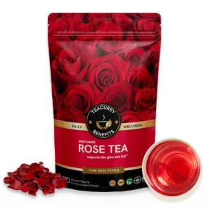 Rose Petal Tea - Helps in Digestion, Skin Health, Immunity, Relaxation