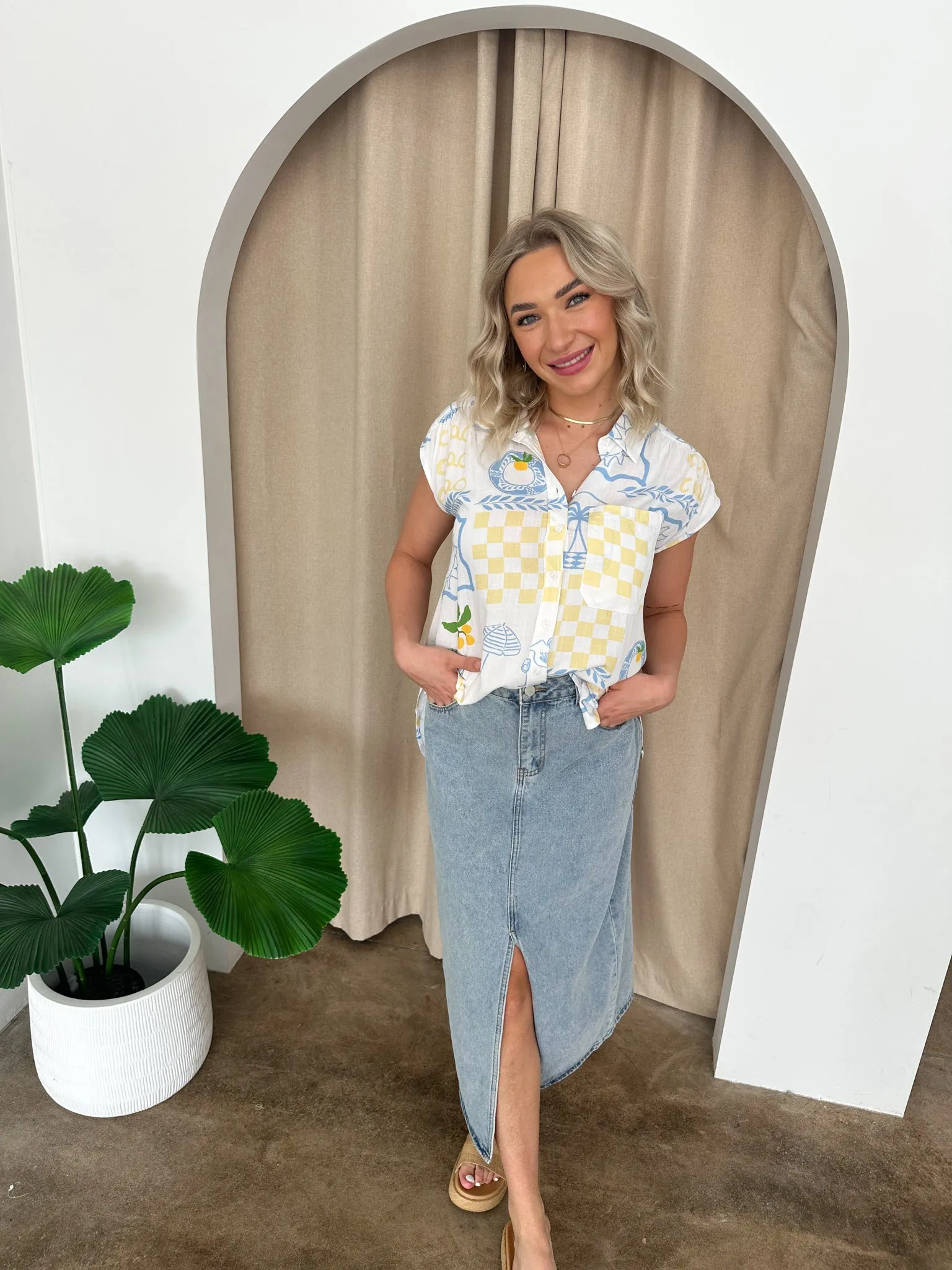 Ruth Top -White