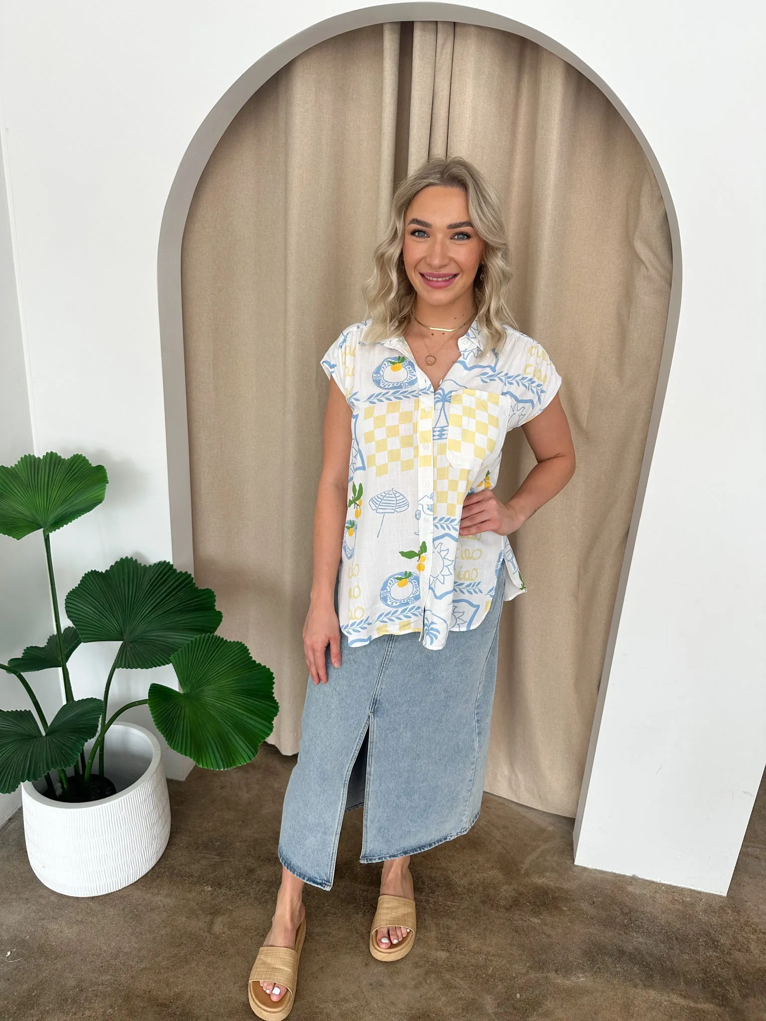 Ruth Top -White
