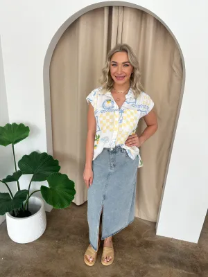 Ruth Top -White