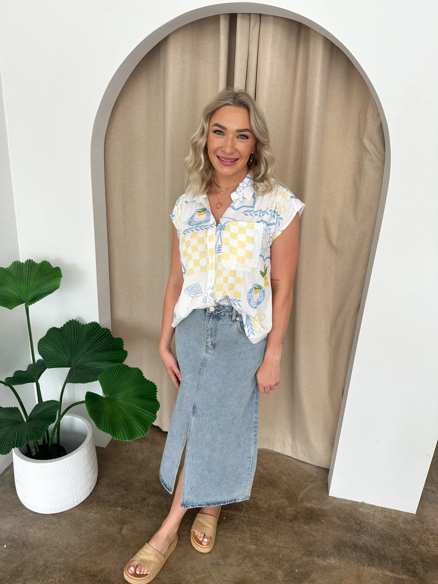 Ruth Top -White