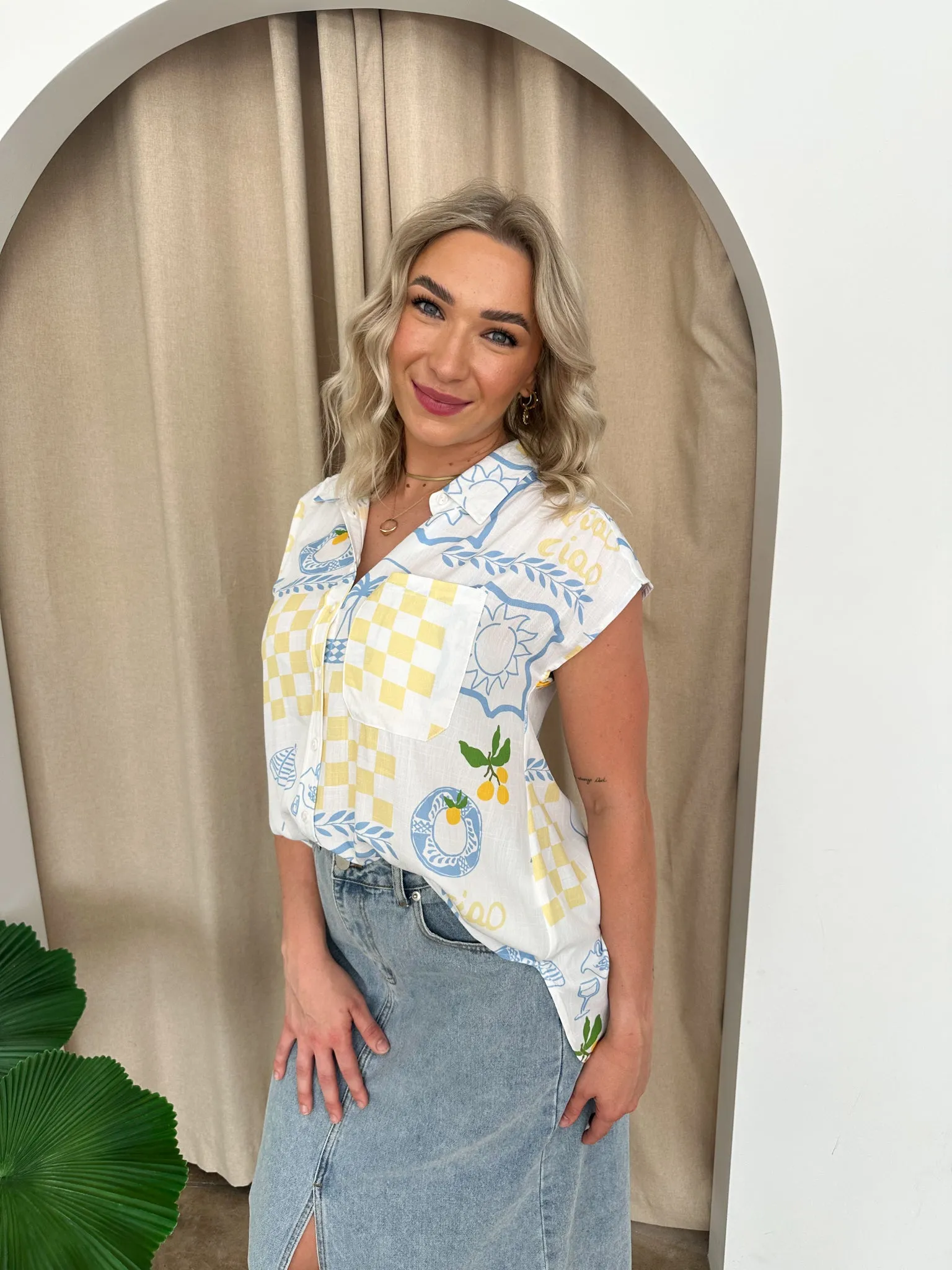 Ruth Top -White