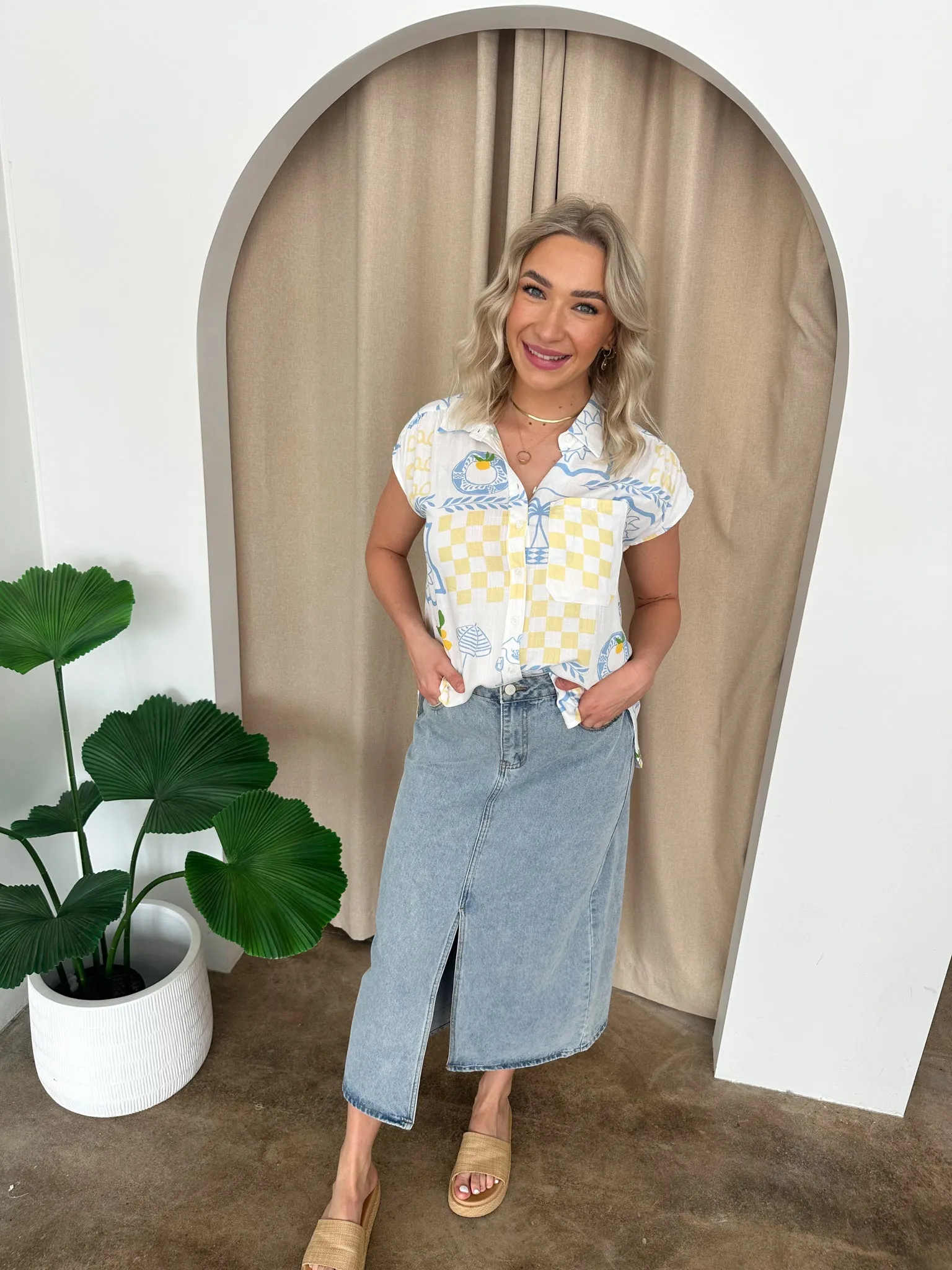 Ruth Top -White