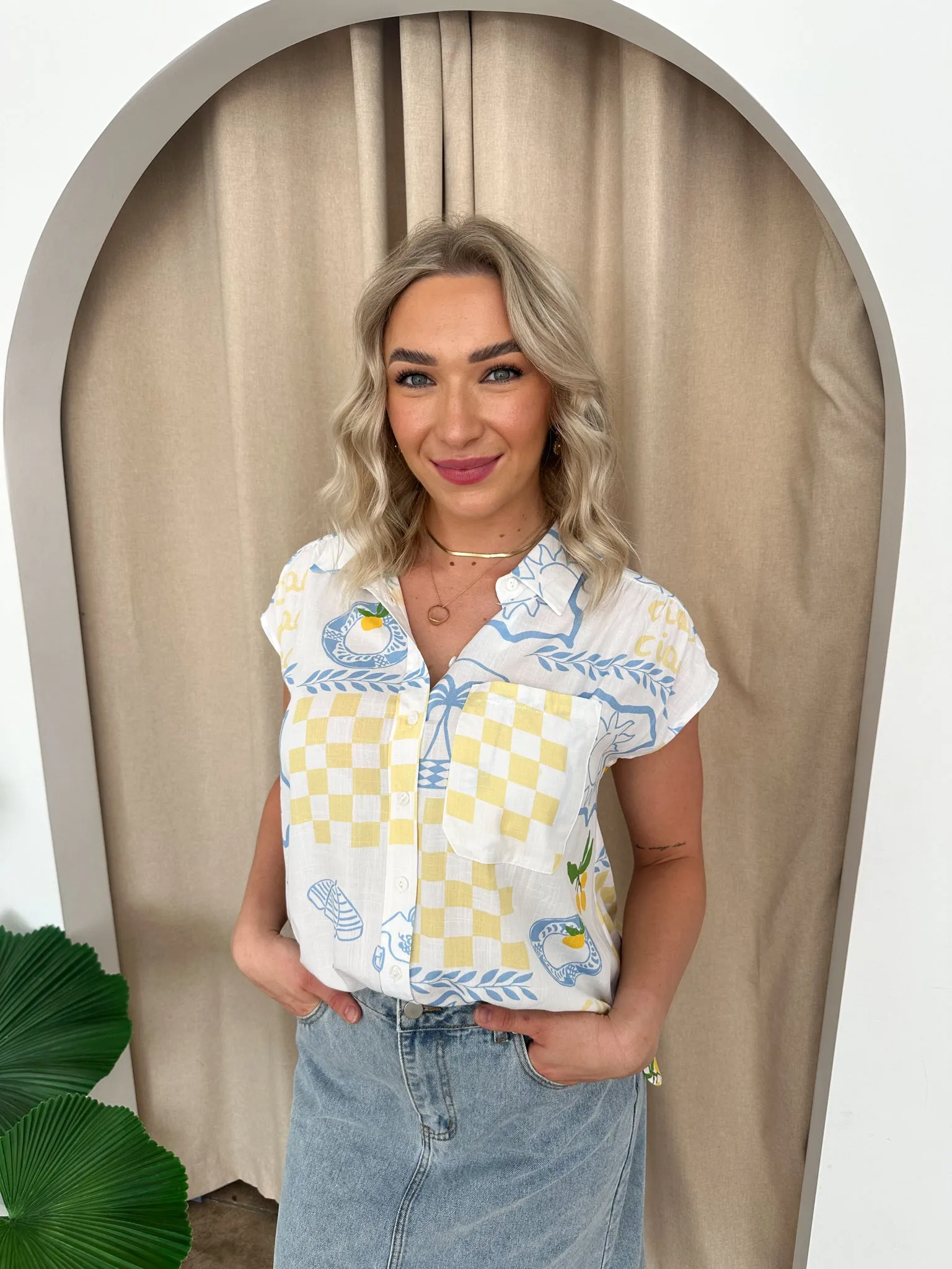 Ruth Top -White