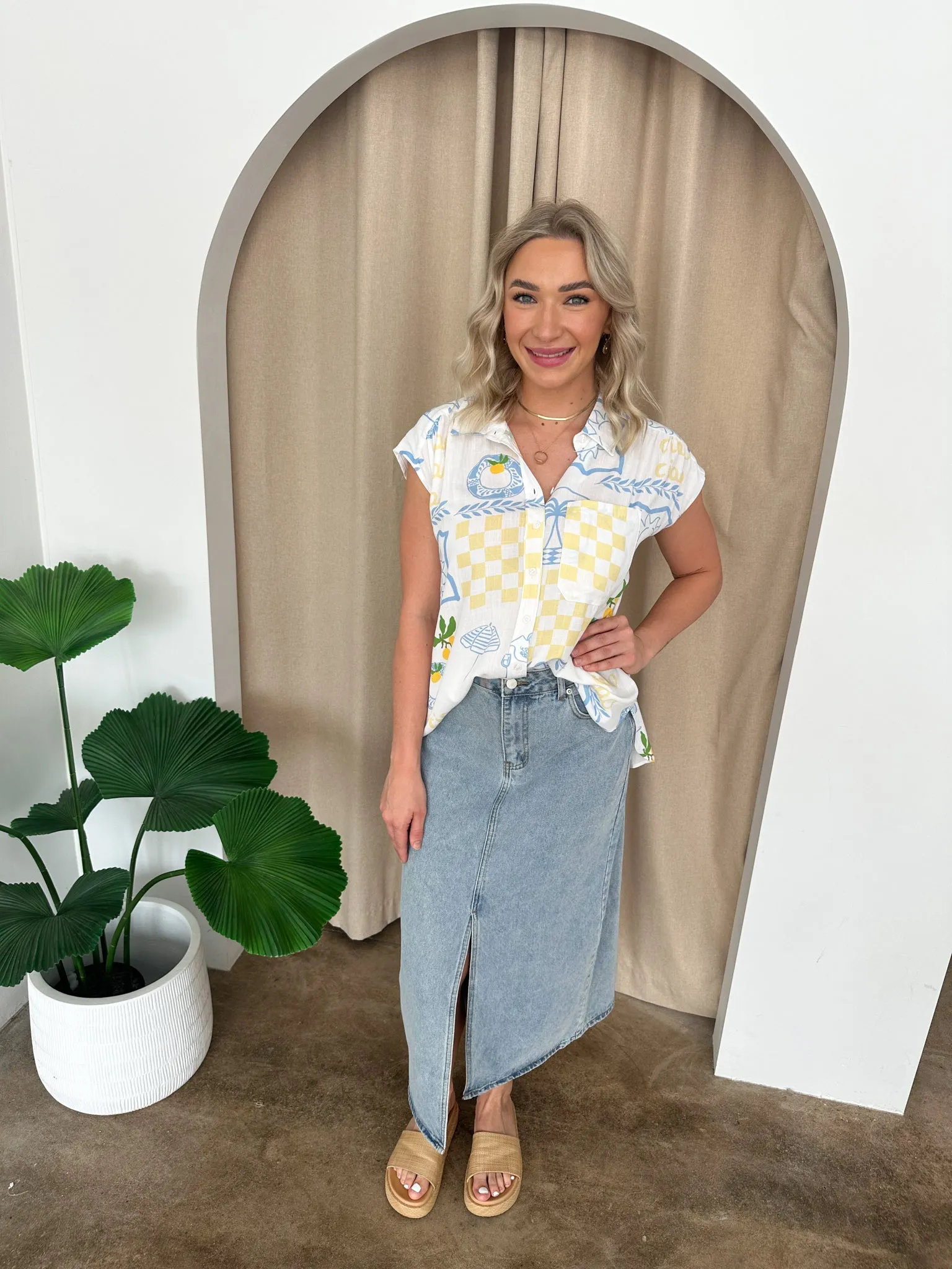 Ruth Top -White