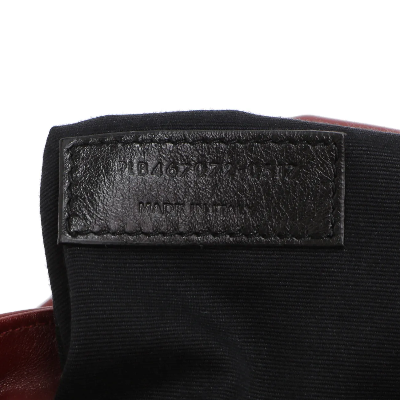 Saint Laurent Burgundy Calfskin Monogram Toy Loulou Crossbody