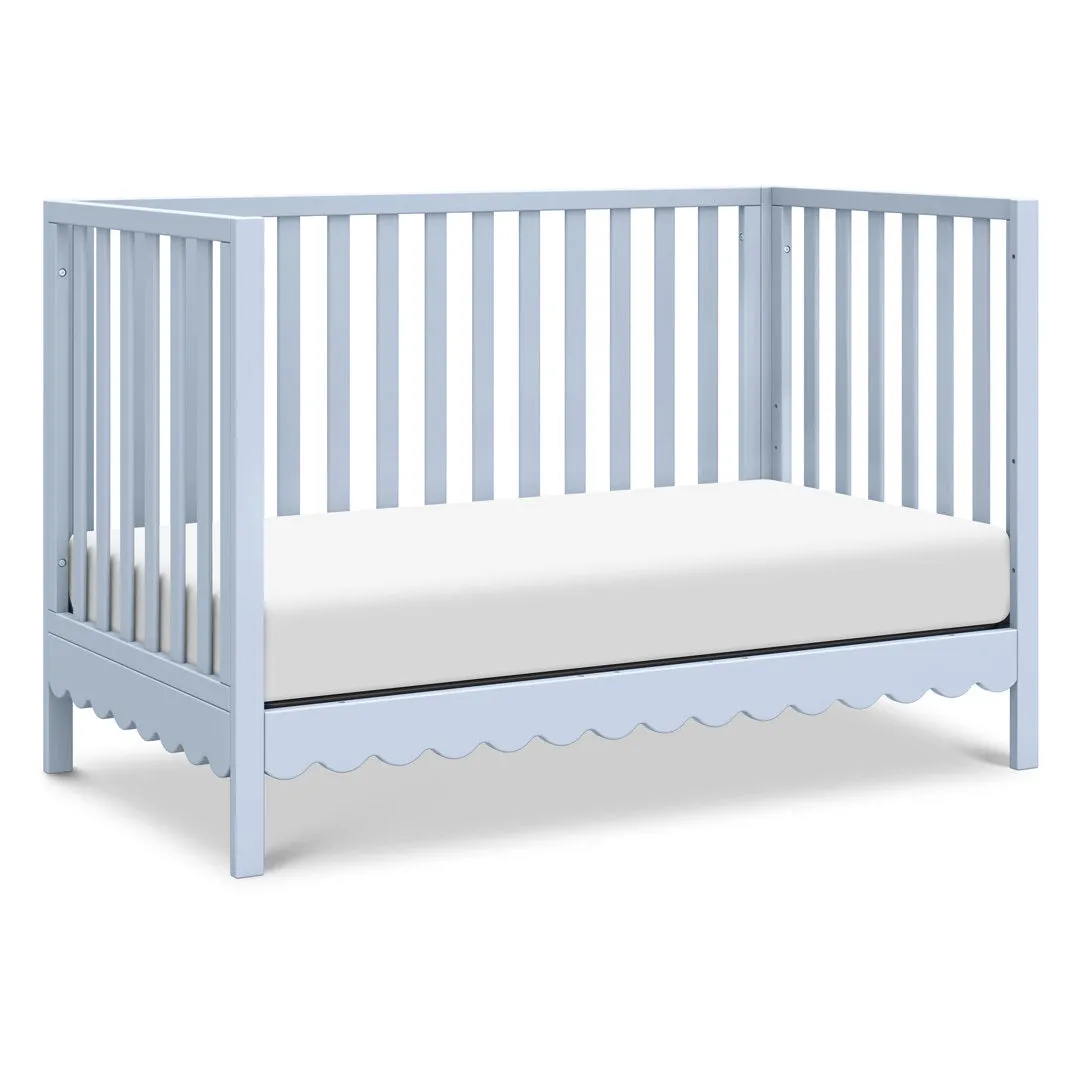 Sammy Scallop 4-in-1 Convertible Crib daVinci Color: Powder Blue