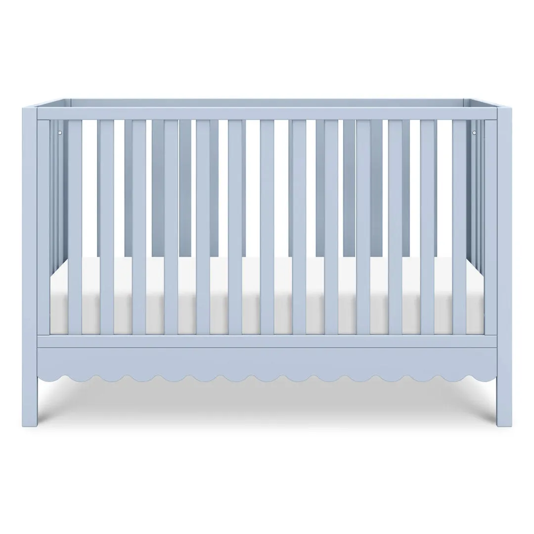 Sammy Scallop 4-in-1 Convertible Crib daVinci Color: Powder Blue