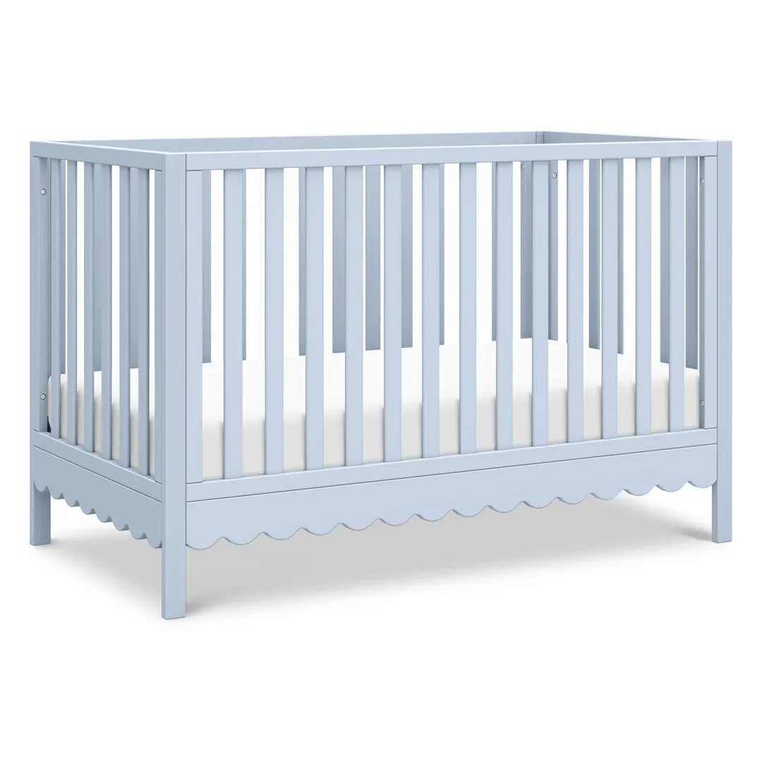 Sammy Scallop 4-in-1 Convertible Crib daVinci Color: Powder Blue