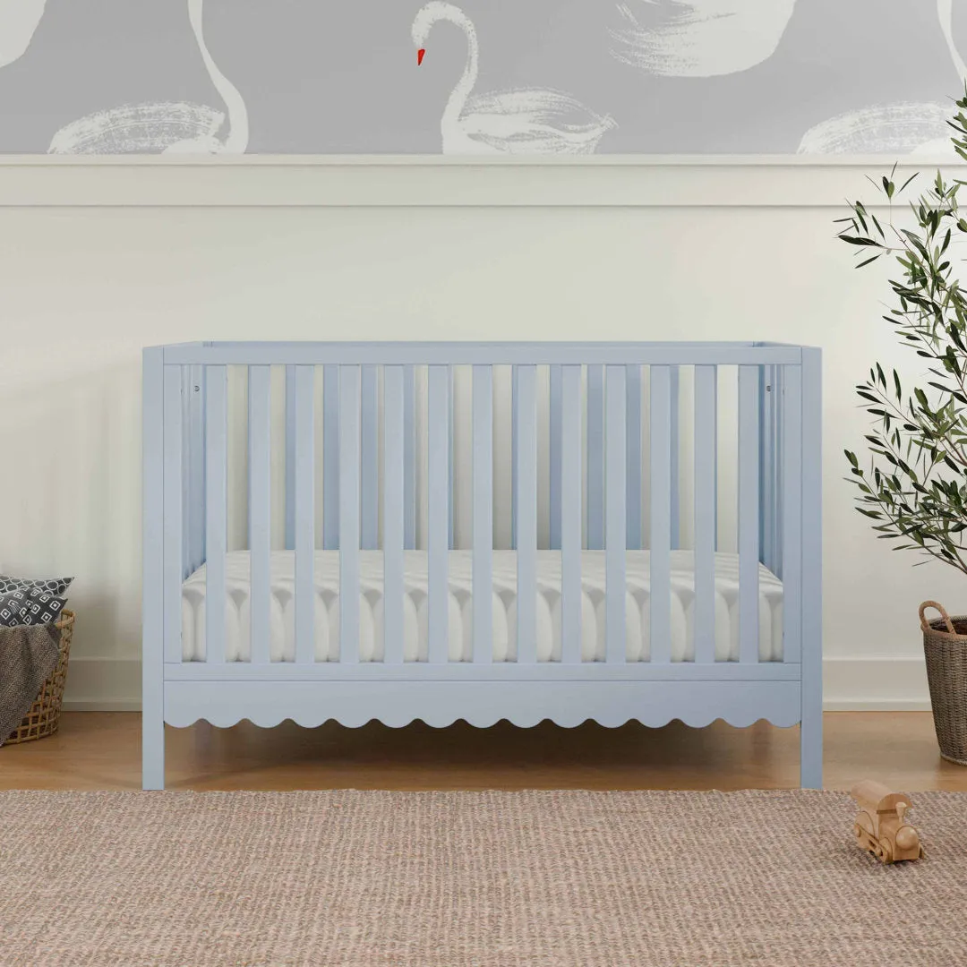 Sammy Scallop 4-in-1 Convertible Crib daVinci Color: Powder Blue