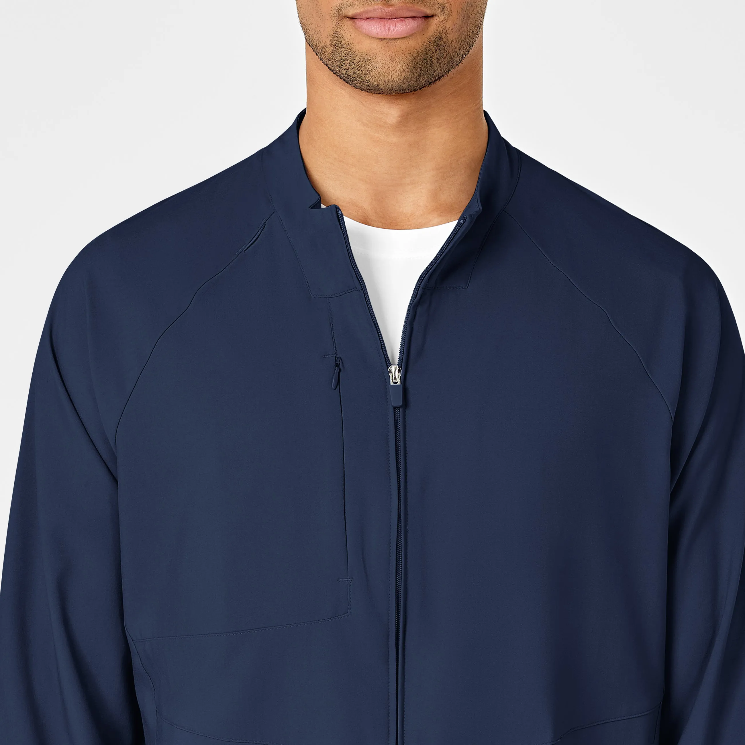 SCC W123 Men's Zip Front Warm Up Jacket With Logo