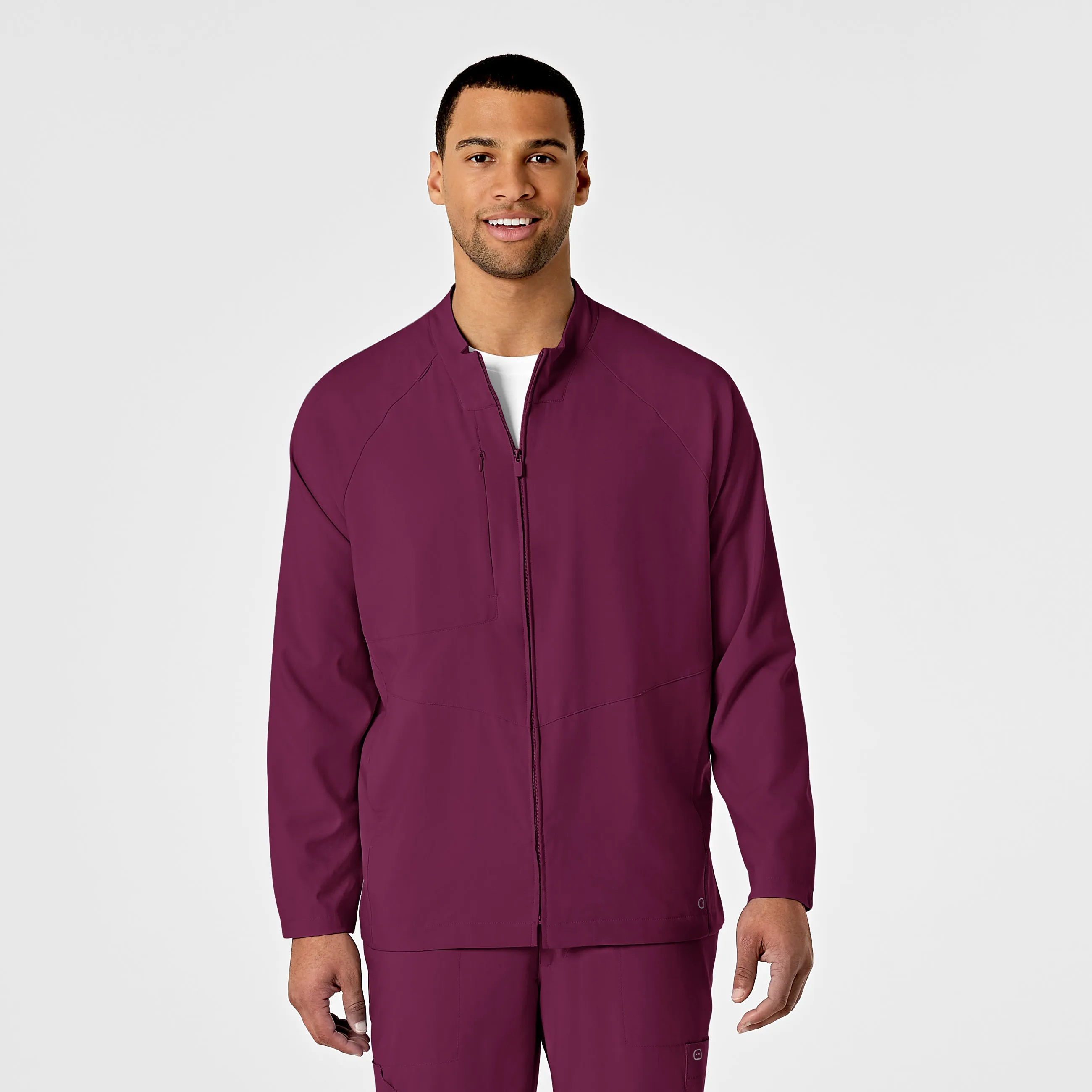 SCC W123 Men's Zip Front Warm Up Jacket With Logo
