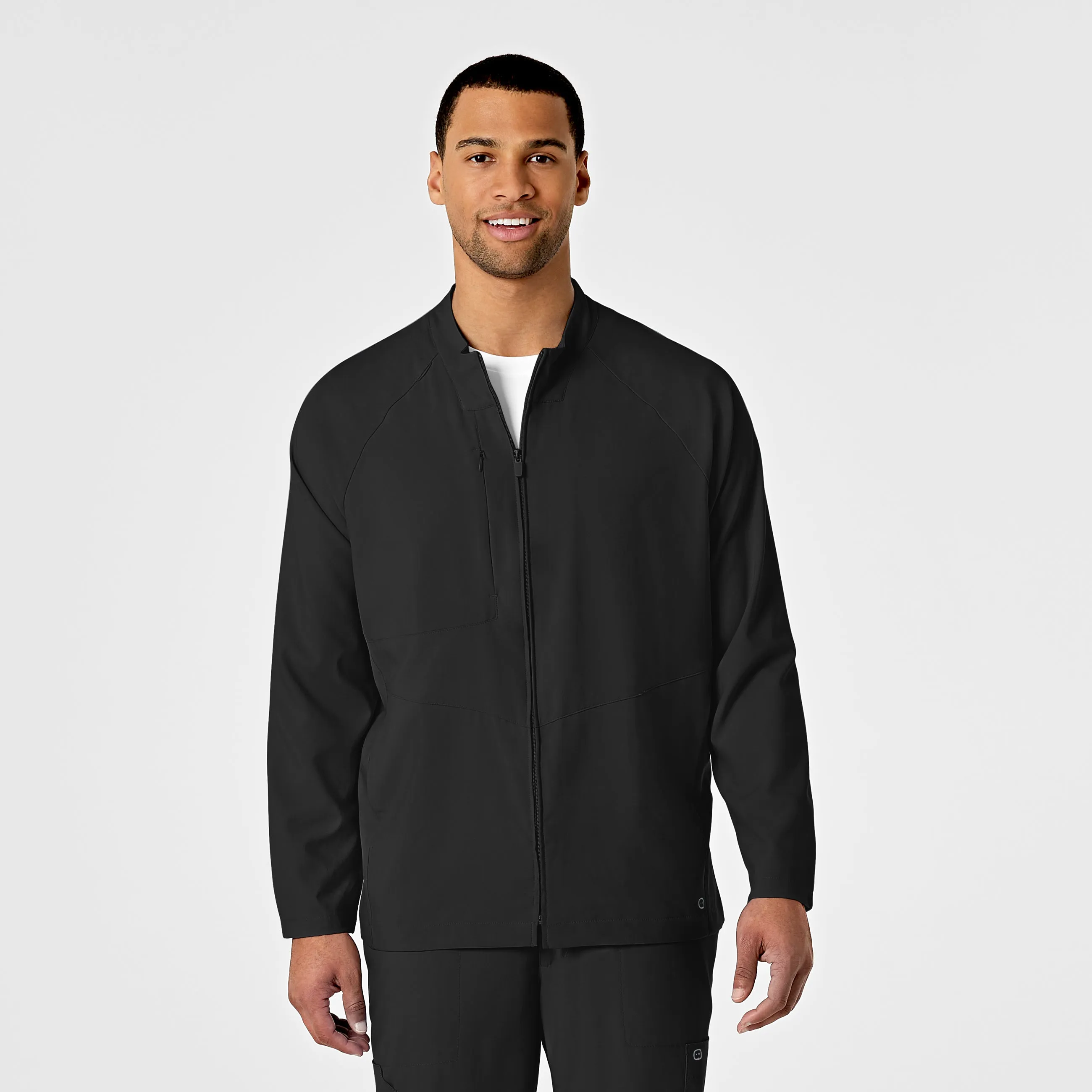 SCC W123 Men's Zip Front Warm Up Jacket With Logo