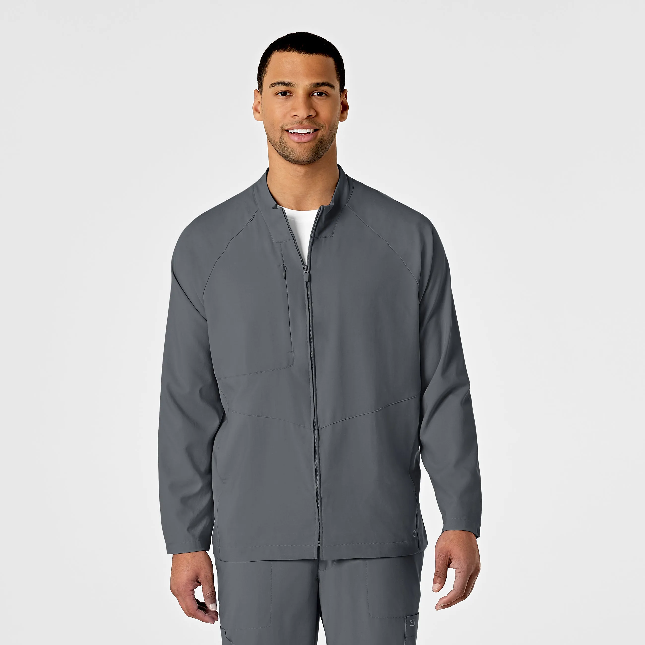 SCC W123 Men's Zip Front Warm Up Jacket With Logo