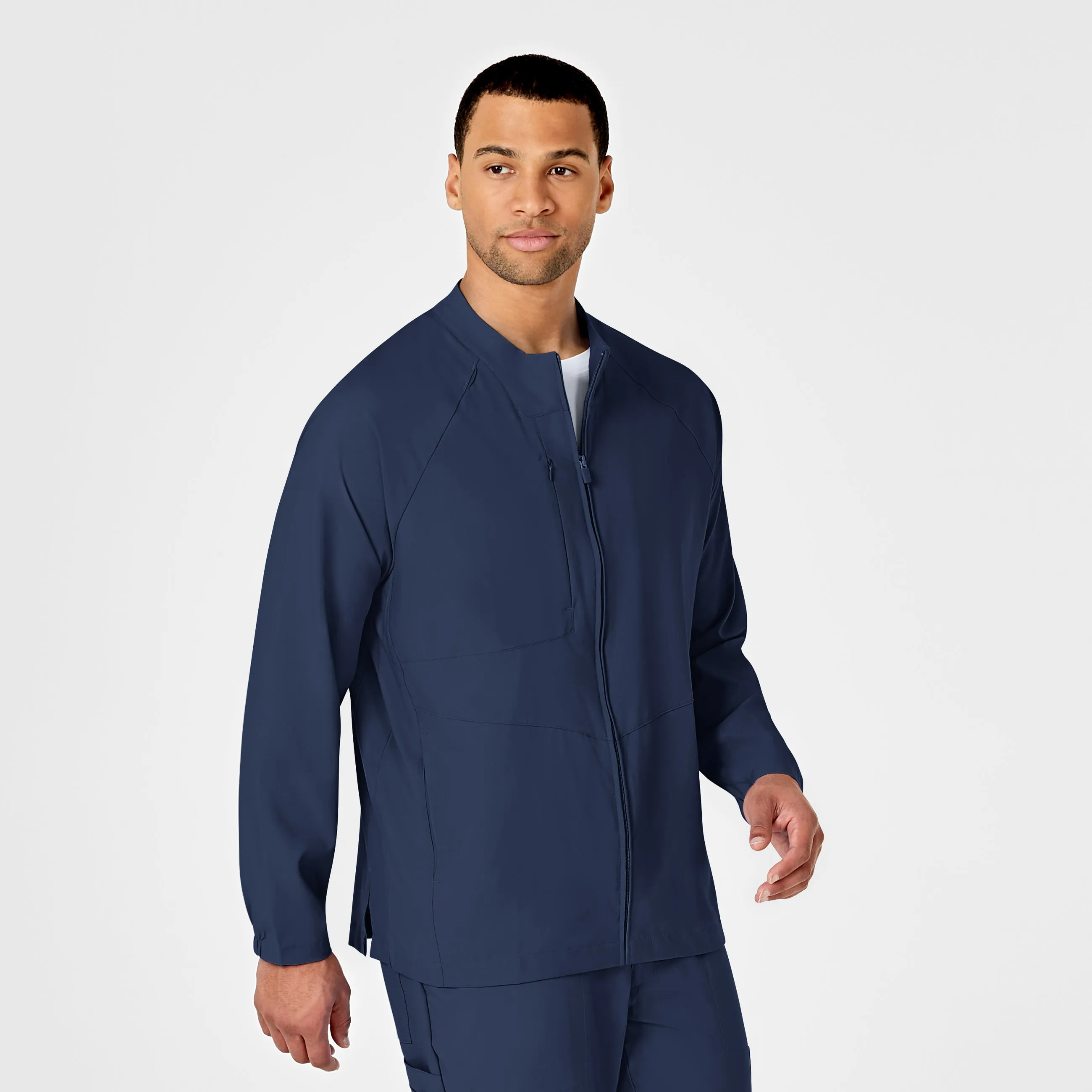 SCC W123 Men's Zip Front Warm Up Jacket With Logo