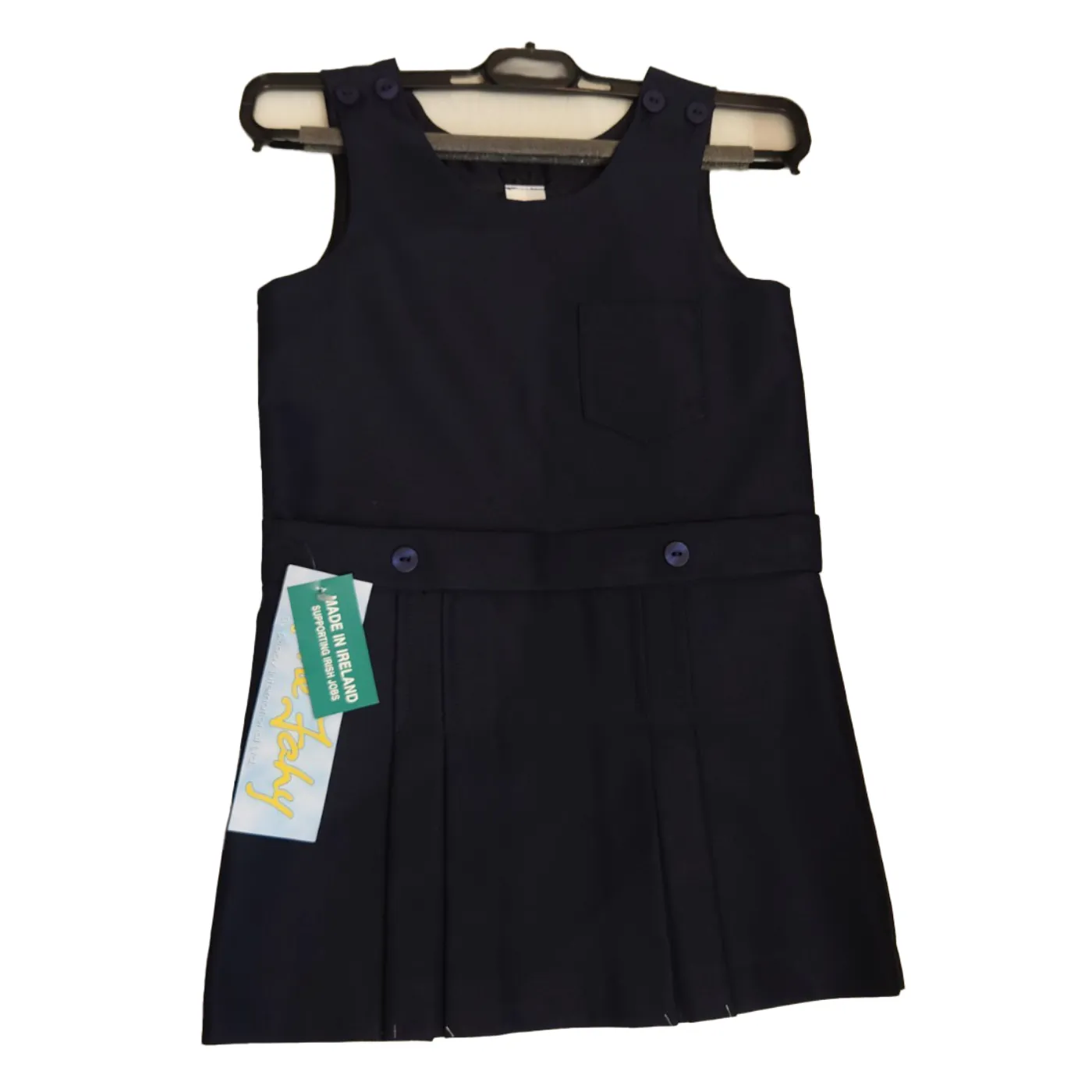 School Pinafore Plain - Royal, Grey, Navy