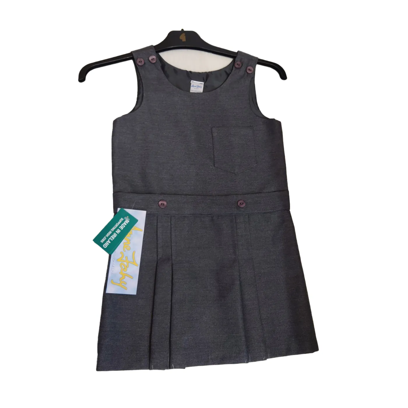 School Pinafore Plain - Royal, Grey, Navy