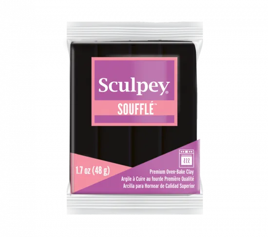Sculpey Soufflé Poppy Seed Black 6042