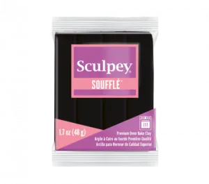 Sculpey Soufflé Poppy Seed Black 6042
