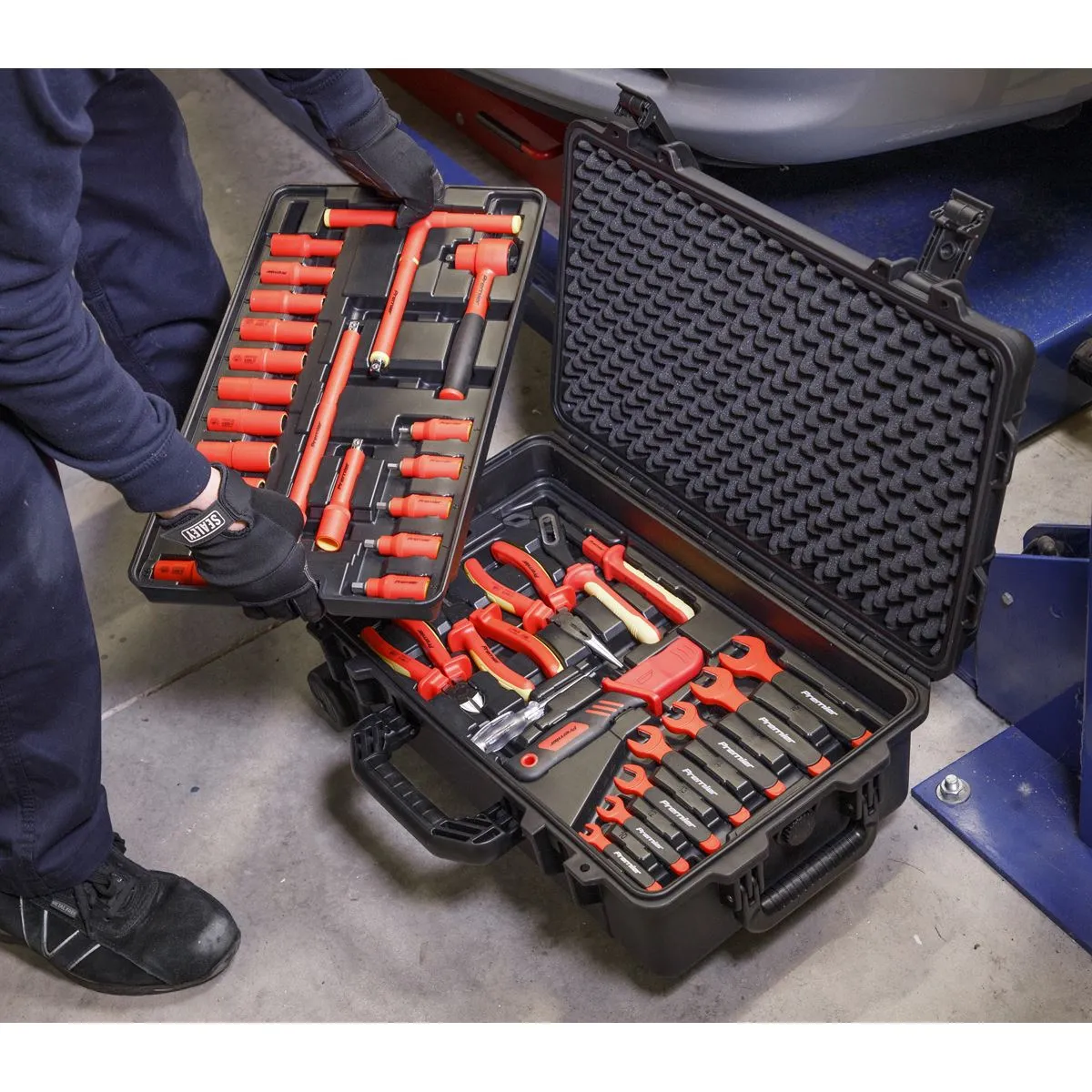 Sealey Premier 1000V Insulated Tool Kit 3/8"Sq Drive 50pc