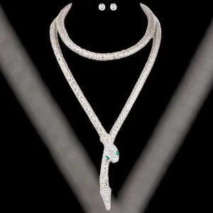 Serpent Gem Necklace Set