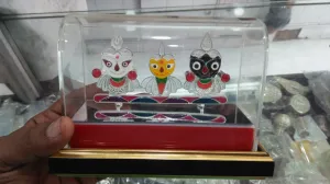 Silver Filigree Jagannath Balabhadra and Subhadra