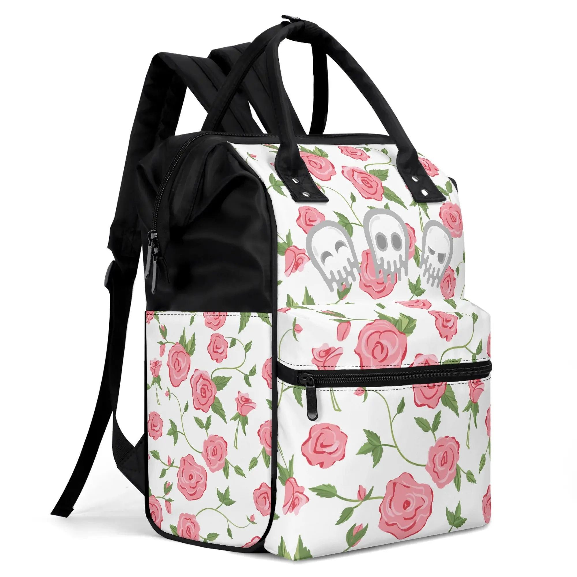 Skull Pattern Large Capacity Diaper Bag Mummy Backpack Nursing Bag