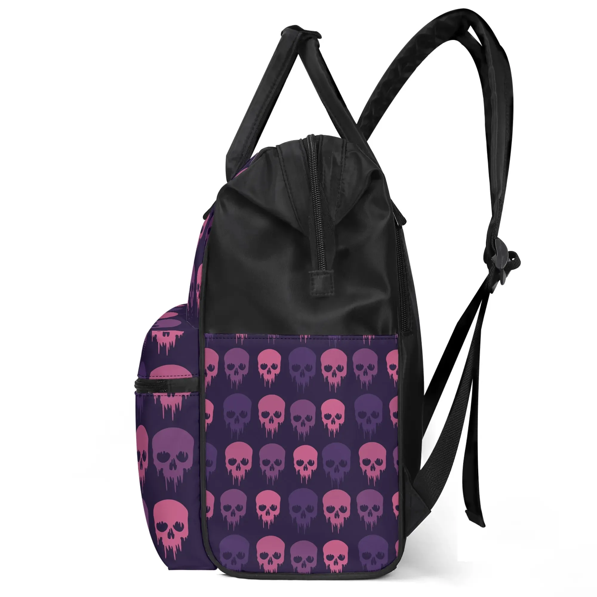 Skull Pattern Large Capacity Diaper Bag Mummy Backpack Nursing Bag
