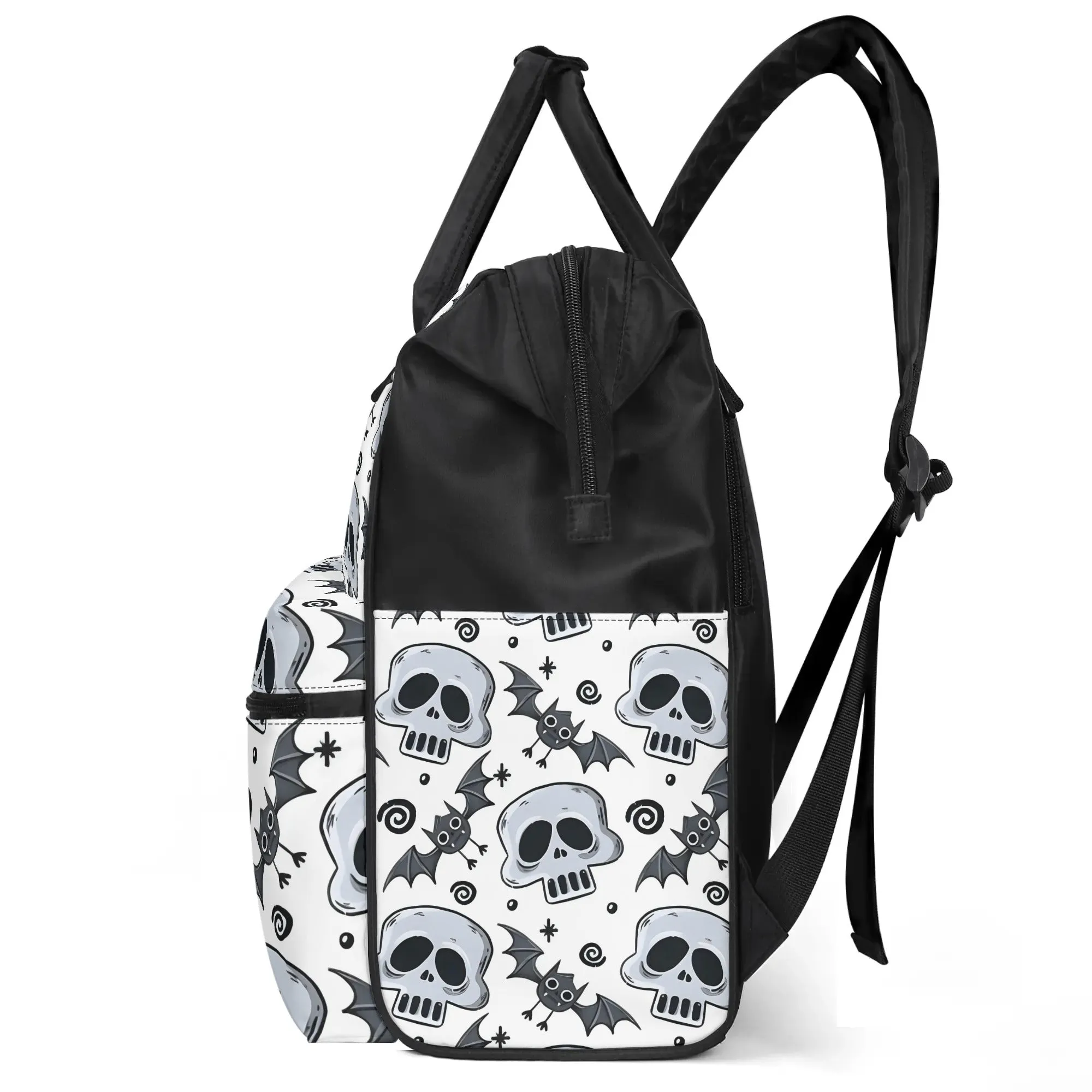 Skull Pattern Large Capacity Diaper Bag Mummy Backpack Nursing Bag
