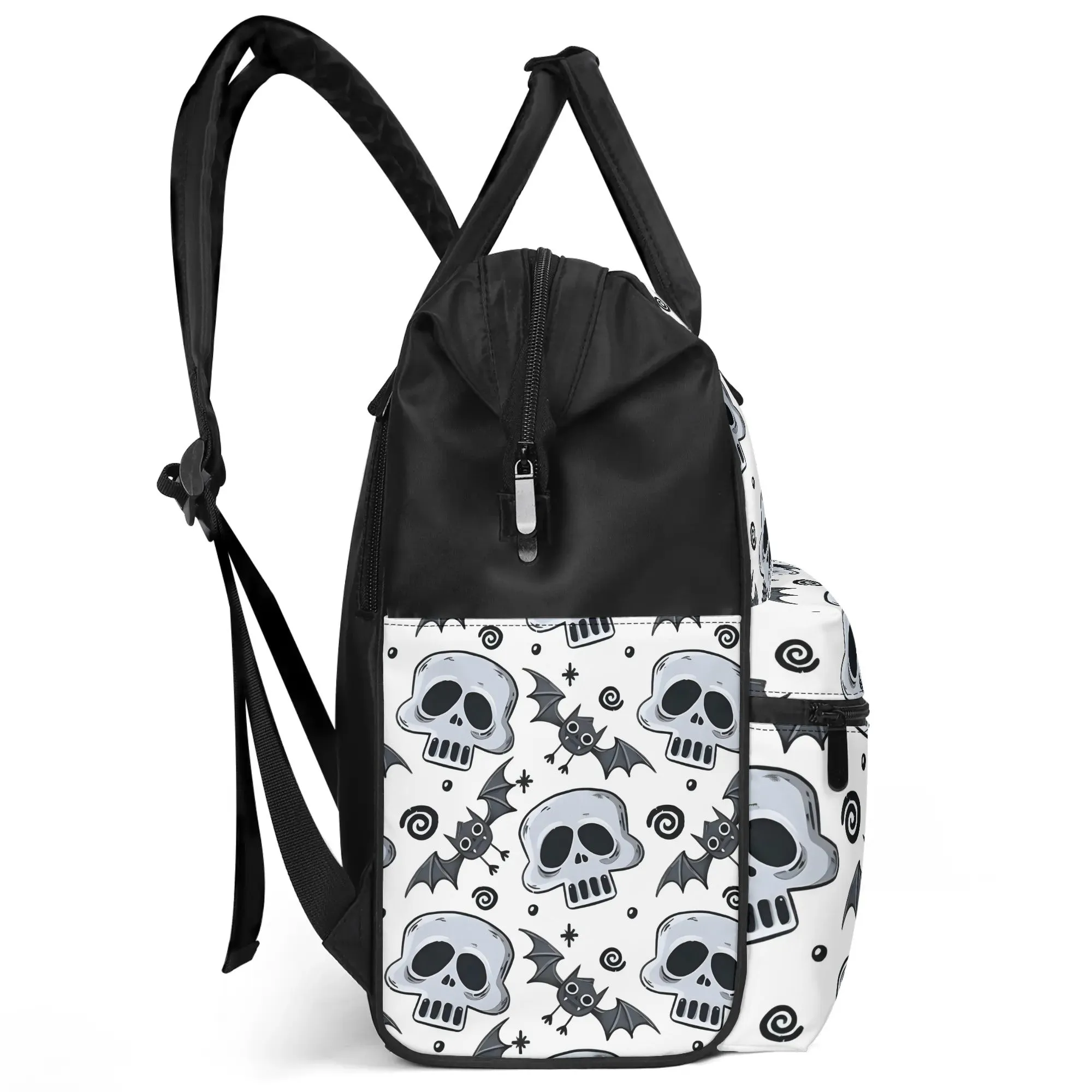 Skull Pattern Large Capacity Diaper Bag Mummy Backpack Nursing Bag