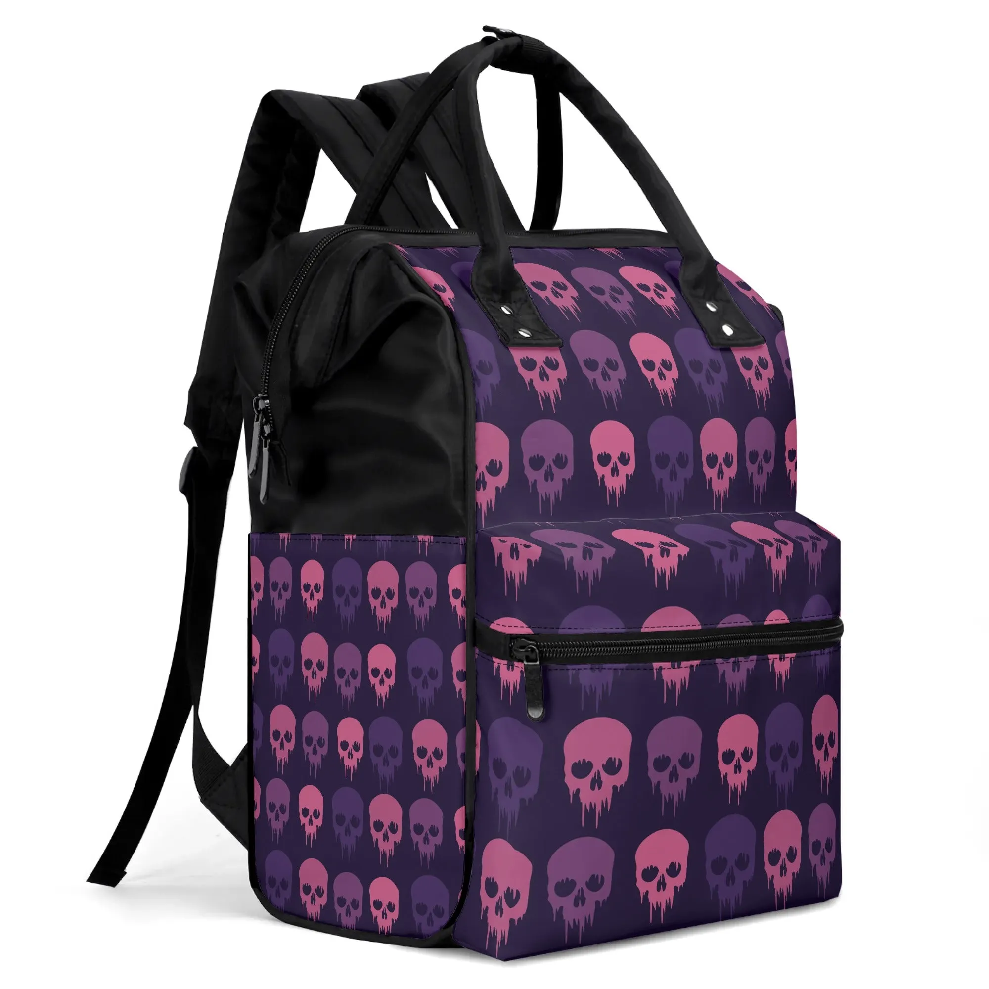 Skull Pattern Large Capacity Diaper Bag Mummy Backpack Nursing Bag